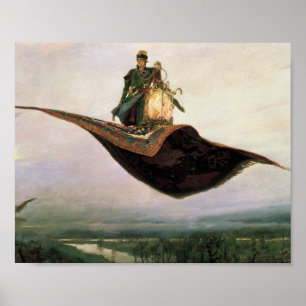 Der Fliegen-Teppich durch Viktor Vasnetsov (1880) Poster