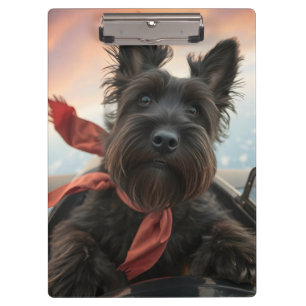 Der fliegende schottische Terrier Dog Klemmbrett