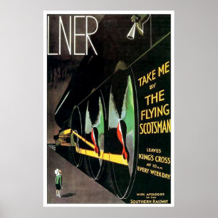 Der FliegenScotsman - großes Plakat