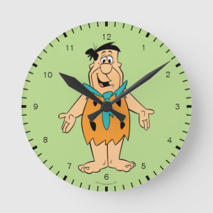 Der Flintstones  Fred Flintstone Runde Wanduhr