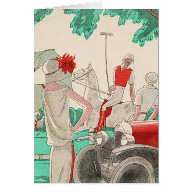 Der flirtenpolo-Spieler zu Pferd (Vorne)