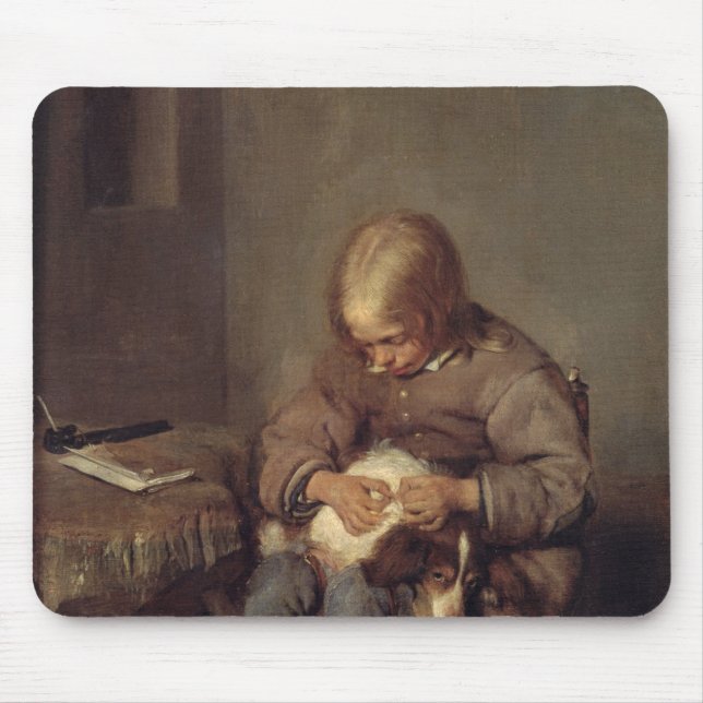 Der Floh-Fänger c.1655 Mousepad (Vorne)