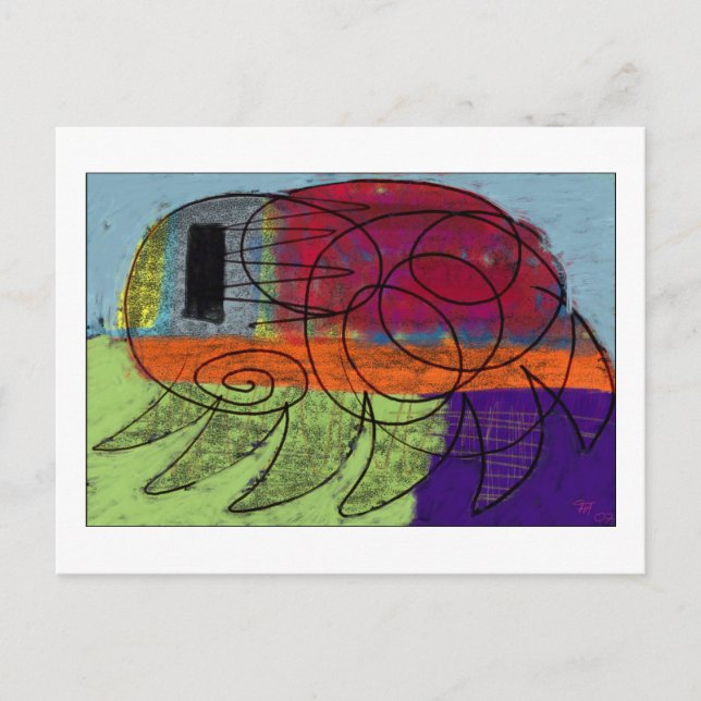 Der Floh Postkarte (Vorderseite)