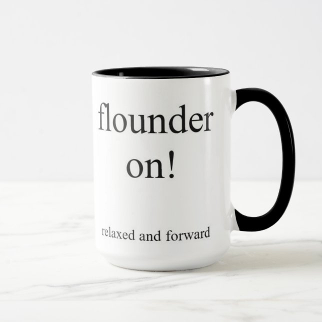 Der Flounder auf der Tasse! Tasse (Rechts)