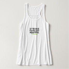 Der Flowy der starken furchtlosen schönen Frauen Tank Top
