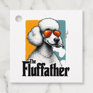 Der Fluffather Pudel Vintage Lustiger Hund Mafia V Geschenkanhänger