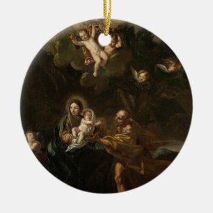 Der Flug in Ägypten Keramikornament