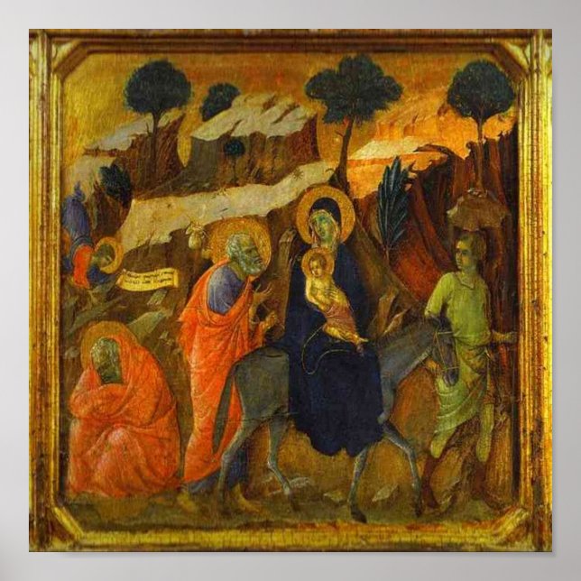 Der Flug in Ägypten nach der religiösen Renaissanc Poster (Vorne)