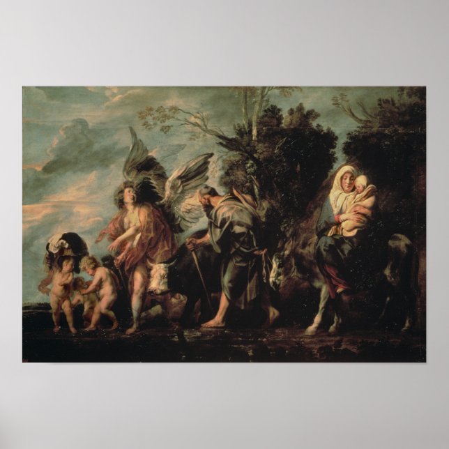 Der Flug nach Ägypten im 17. Jahrhundert Poster (Vorne)