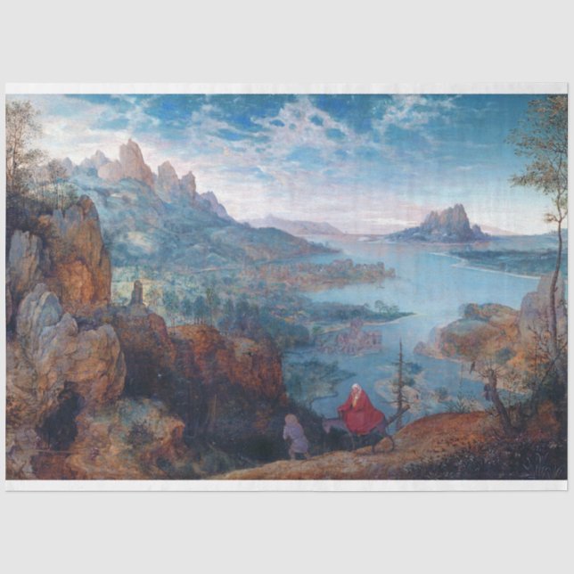 Der Flug nach Ägypten, Pieter Bruegel Seidenpapier (Vorderseite)