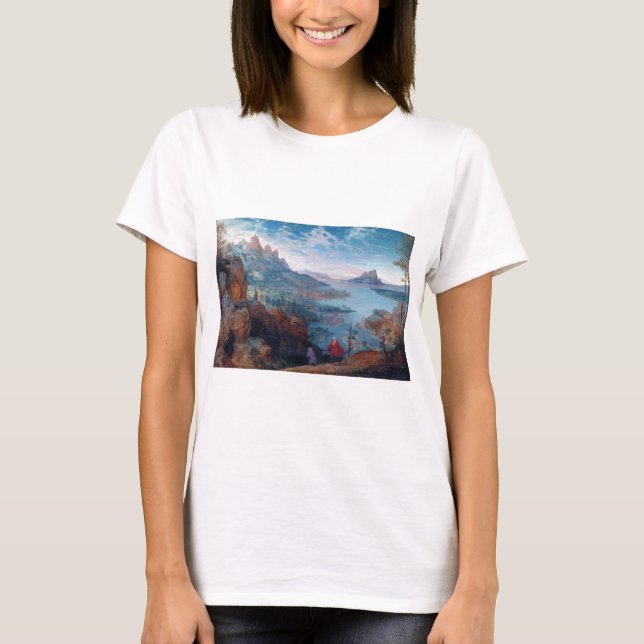 Der Flug nach Ägypten, Pieter Bruegel T-Shirt (Vorderseite)