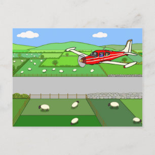 Der Flug von Captain Kayak Postkarte