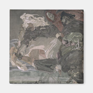 Der Flug von Faust und von Mephistopheles, 1896 Magnet