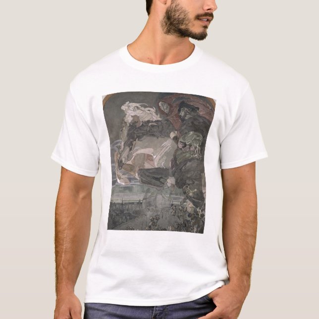 Der Flug von Faust und von Mephistopheles, 1896 T-Shirt (Vorderseite)