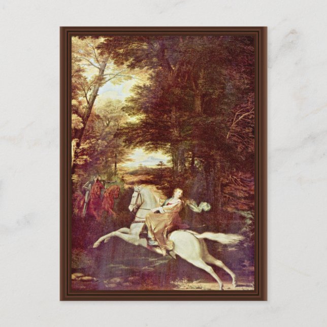 Der Flug von Florimell, Florimell vor Washington Postkarte (Vorderseite)