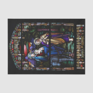 Der Flug zum Ägypten-Buntglas-Weihnachten Seidenpapier