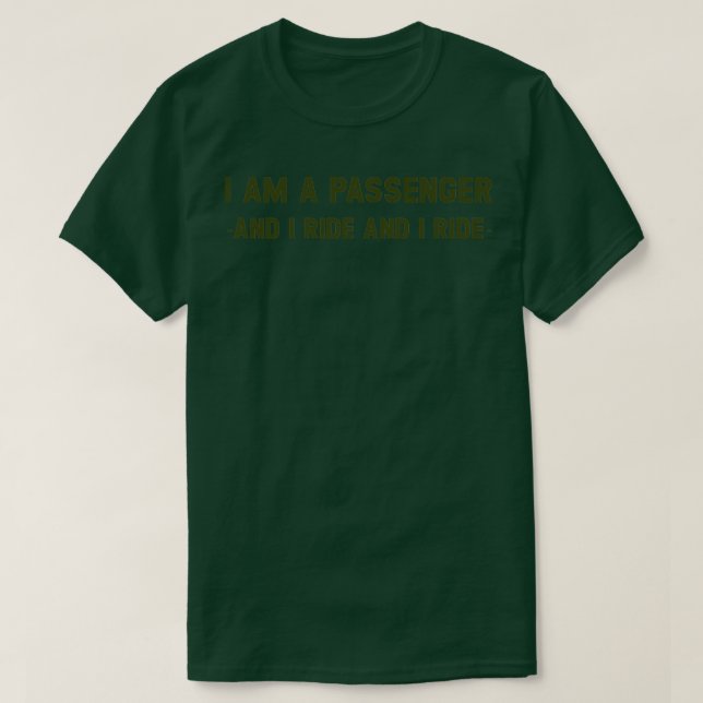 Der Fluggast grün T-Shirt (Design vorne)