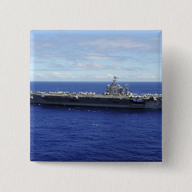 Der Flugzeugträger USS Abraham Lincoln 2 Button (Vorderseite)