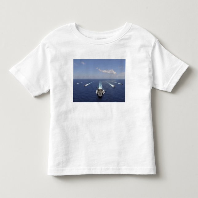 Der Flugzeugträger USS Abraham Lincoln Kleinkind T-shirt (Vorderseite)