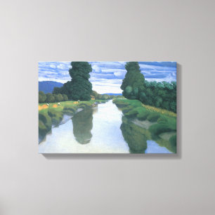 Der Fluss bei Berville von Felix Vallotton, Fine A Leinwanddruck