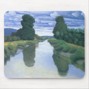 Der Fluss bei Berville von Felix Vallotton, Fine A Mousepad