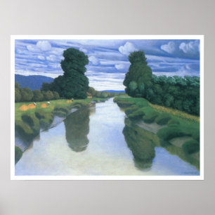Der Fluss Berville durch Felix Vallotton, die Kuns Poster