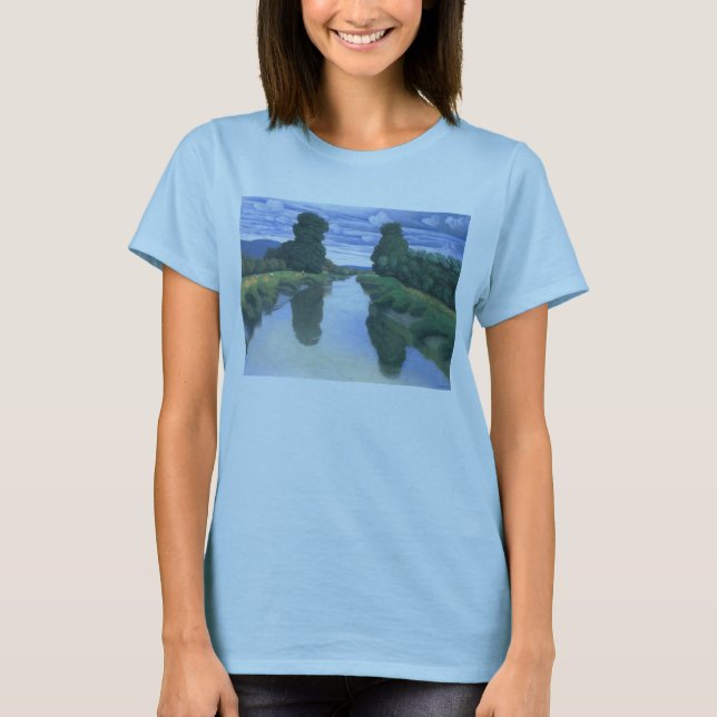 Der Fluss Berville durch Felix Vallotton, die Kuns T-Shirt (Vorderseite)