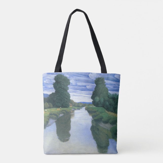 Der Fluss Berville durch Felix Vallotton, die Kuns Tasche (Rückseite)