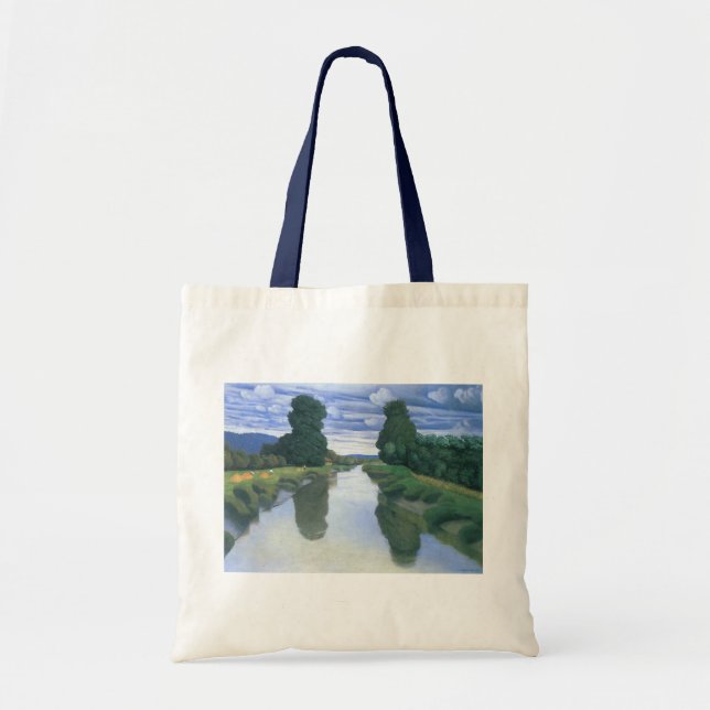 Der Fluss Berville durch Felix Vallotton, die Kuns Tragetasche (Vorne)
