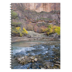 Der Fluss der Jungfrau im Herbst im Nationalpark Z Notizblock