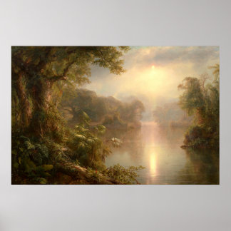 Der Fluss des Lichts, Frederic Edwin Church Poster