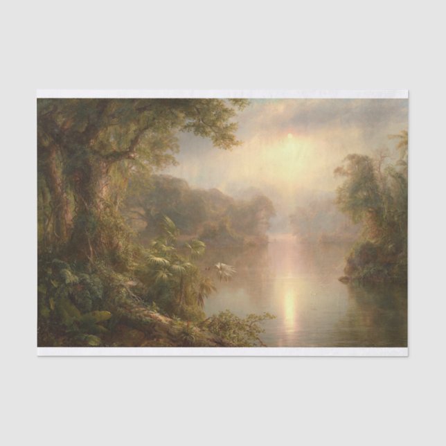 Der Fluss des Lichts, Frederic Edwin Church Seidenpapier (Vorderseite)