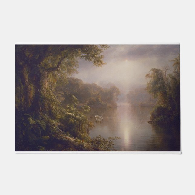 Der Fluss des Lichts (Morgen in den Tropen) Fußmatte (Vorderseite)