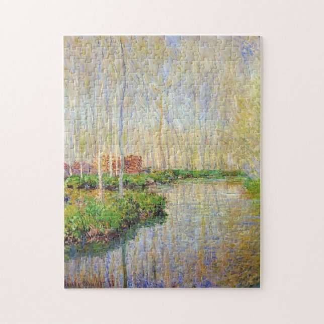 Der Fluss Epte Monet Fine Art (Vertikal)