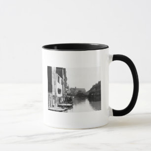 Der Fluss Gera in Erfurt, Thiringia, c.1910 Tasse