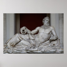 Der Fluss Gott Tiber im Vatikanischen Museum