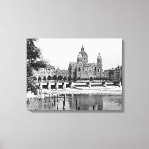 Der Fluss Isar in München, c.1910 Leinwanddruck