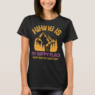Der Fluss ist mein glücklicher Ort, der Hand gezog T-Shirt