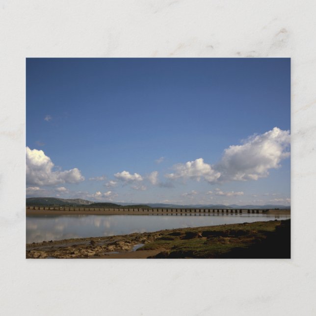 Der Fluss Kent in Arnside Cumbria England Postkarte (Vorderseite)