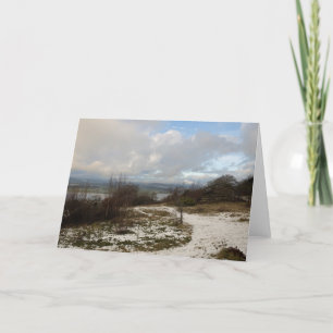 Der Fluss Kent Winter Dankeskarte