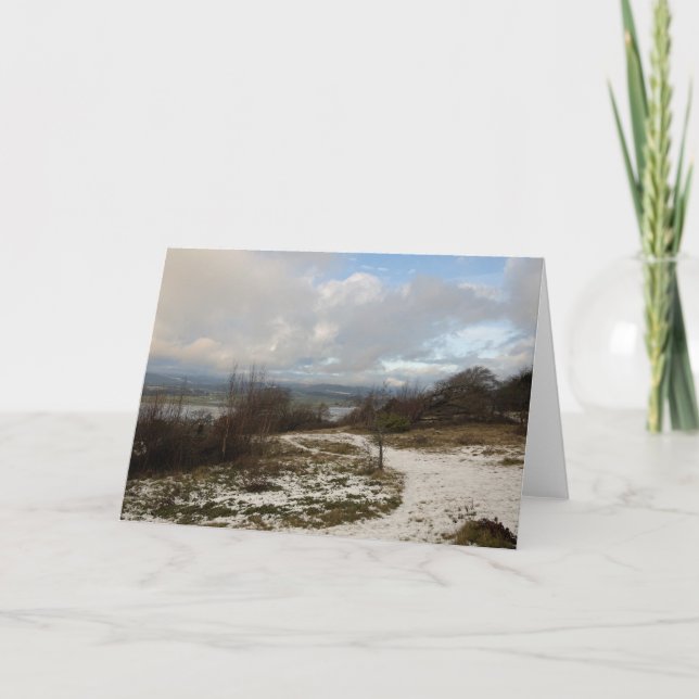 Der Fluss Kent Winter Dankeskarte (Vorderseite)