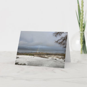 Der Fluss Kent Winter Dankeskarte