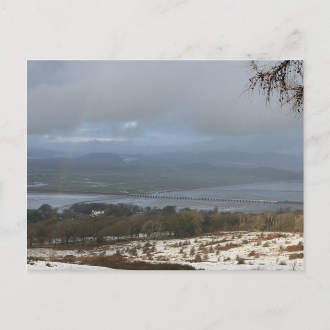 Der Fluss Kent Winter Postkarte (Vorderseite)