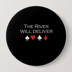 Der Fluss liefert T - Shirtweiß Button