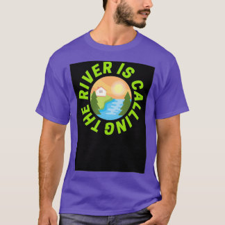 Der Fluss nennt "Bright Green" T-Shirt