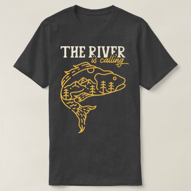 Der Fluss ruft T-Shirt (Design vorne)