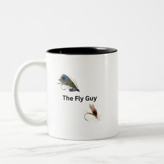 Der Fly-Typ. Fischfang, Fischer, Sportler Zweifarbige Tasse
