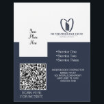 Der Flyer der Versicherungsgruppe Velez<br><div class="desc">Das Design der Velez-Firmenlogos</div>