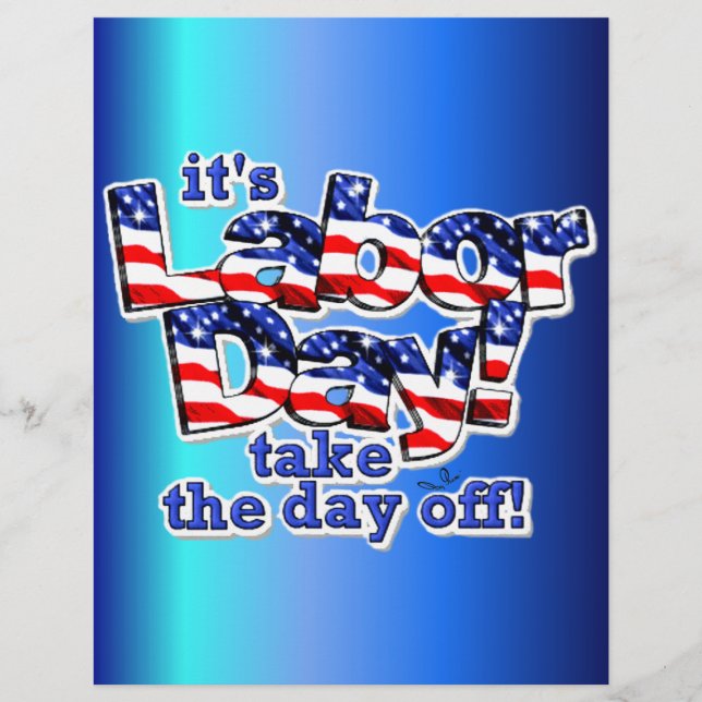 Der Flyer zum Arbeitstag (Vorne)