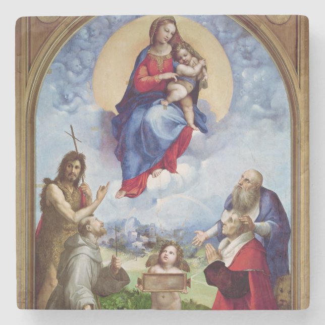 Der Foligno Madonna, c.1511-12 Steinuntersetzer (Vorderseite)